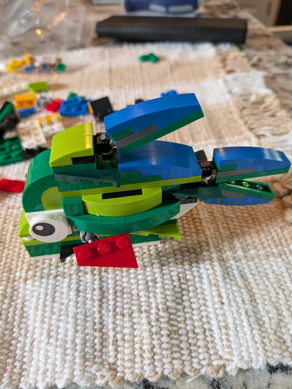 Discontinued Lego Creator Rainforest Set And 1980s Lego Storage Box With Legos